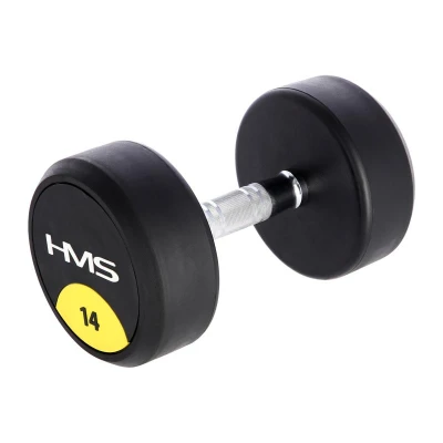 HMS HG Pro 14 kg pogumovaná jednoruční činka