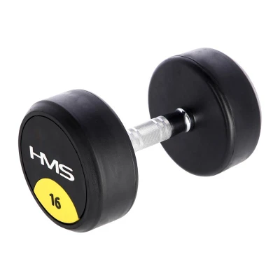 HMS HG Pro 16 kg pogumovaná jednoruční činka