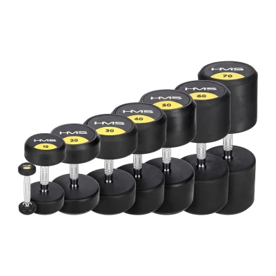 HMS Pogumovaná jednoruční činka HG Pro 5 kg HMS Pogumovaná jednoruční činka HG Pro 5 kg