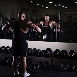 HMS Pogumovaná jednoruční činka HG Pro 5 kg