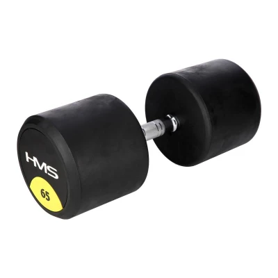 HMS HG Pro 65 kg pogumovaná jednoruční činka