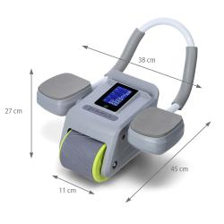 HMS Posilovací válec na břicho KA08 šedý s automatickým odskokem