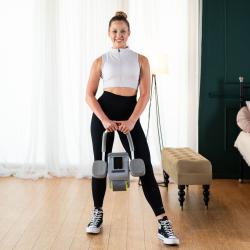 HMS Posilovací válec na břicho KA08 šedý s automatickým odskokem