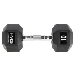 HMS PREMIUM Hexagonální jednoručka HMS 10 kg