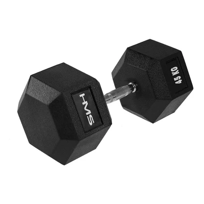HMS PREMIUM Hexagonální jednoručka HMS 45 kg