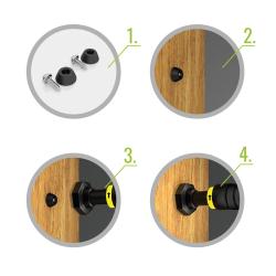 HMS PREMIUM Hrazda do dveří s pojistkou DD200