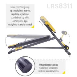 HMS PREMIUM Lavica s hyperextenziou a opierkou LSR8311 + zľava 400,- na príslušenstvo