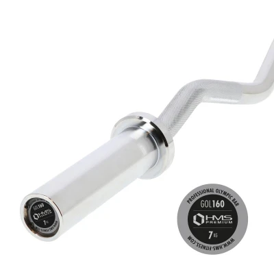 HMS PREMIUM Lomená olympijská osa GOL160 120 cm x 50 mm HMS PREMIUM Lomená olympijská osa GOL160 120 cm x 50 mm