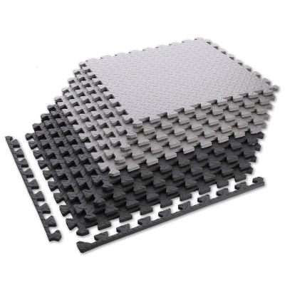 HMS PREMIUM MP12 Ochranná puzzle podložka 60 x 60 x 1.2 cm světle šedá