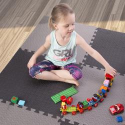 HMS PREMIUM MP12 Ochranná puzzle podložka 60 x 60 x 1.2 cm svetlo sivá