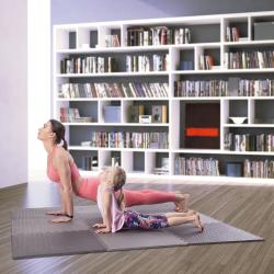 HMS PREMIUM Ochranná puzzle podložka MP12 tmavo šedá