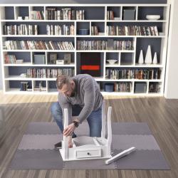 HMS PREMIUM Ochranná puzzle podložka MP12 tmavo šedá