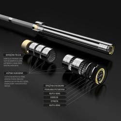 HMS PREMIUM Olympijská os GO1100 220 cm x 50 mm + rýchlozávory ZG1500