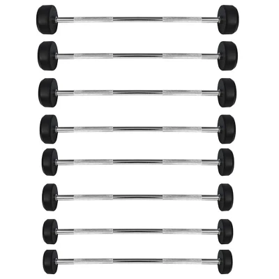HMS PREMIUM GSG-15 černo-stříbrná 15 kg rovná obouruční činka