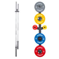 HMS PREMIUM Sada nástěnných držáků na závaží a osy HMS STR28 a STR29