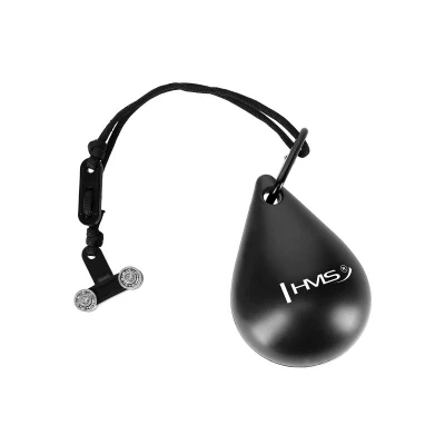HMS Sada černé masážní Hula Hoop se závažím HHW11 a zeštíhlujícího bederního pásu HMS BR163 PLUS SIZE