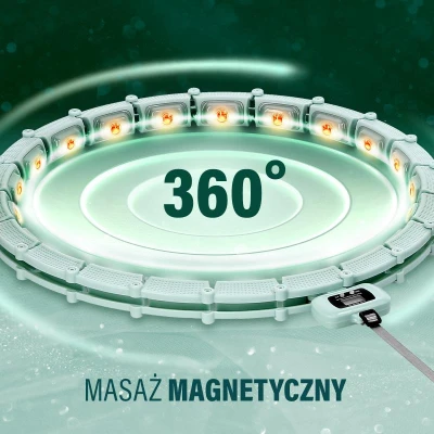 HMS Sada masážní hula hoop HHM14 se závažím a počítadlem a zeštíhlujícího pásu BR163 zelená