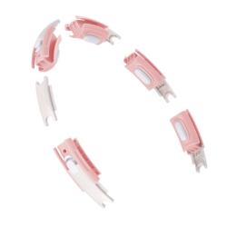 HMS Sada masážní hula hoop HHM15 růžová se závažím, magnety a počítadlem a zeštíhlujícího pásu BR163 PLUS SIZE