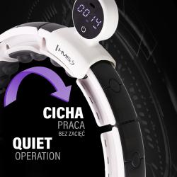HMS Sada masážní hula hoop HHM16 se závažím, magnety a počítadlem a zeštíhlujícího pásu BR163