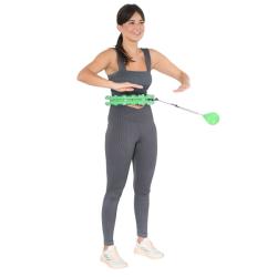 HMS Sada masážní hula hoop HHW01 se závažím a zeštíhlujícícho pásu BR163 zelená