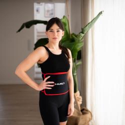 HMS Sada masážní hula hoop HHW01 se závažím a zeštíhlujícího pásu BR163 černá