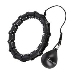 HMS Sada masážny hula hoop HHW02 so závažím a zoštíhľujúceho pásu BR163 čierna
