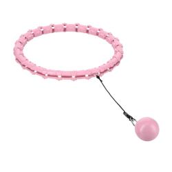 HMS Sada masážní hula hoop HHW02 se závažím a zeštíhlujícího pásu BR163 růžová