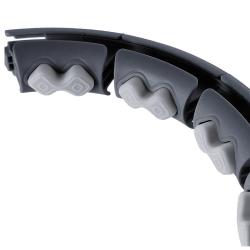 HMS Sada masážní hula hoop HHW06 se závažím a počítadlem a zeštíhlujícího pásu BR163 černá