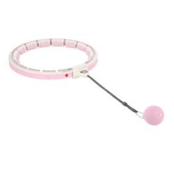 HMS Sada masážní hula hoop HHW06 se závažím a počítadlem a zeštíhlujícího pásu BR163 růžová