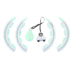 HMS Sada masážny hula hoop HHW06 so závažím a počítadlom a zoštíhľujúceho pásu BR163 zelená