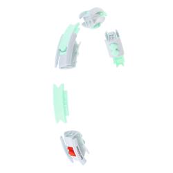 HMS Sada masážní hula hoop HHW06 zelená se závažím a počítadlem a zeštíhlujícího pásu BR163 plus size