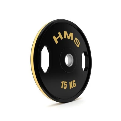 HMS TOG15 2 x 15 kg pogumovaná sada olympijských kotoučů