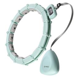 HMS Sada zelené masážní hula hoop obruče HHM14 a bederního pásu HMS BR163 Plus size
