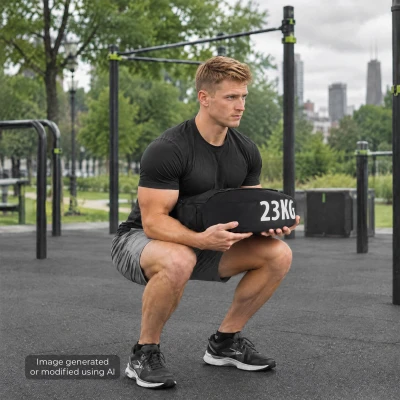 HMS Sandbag Strongman WSN23 černý 1-23 kg prázdný posilovací vak