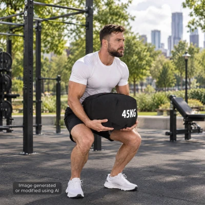 HMS WSN45 černý 1-45 kg prázdný Strongman posilovací vak