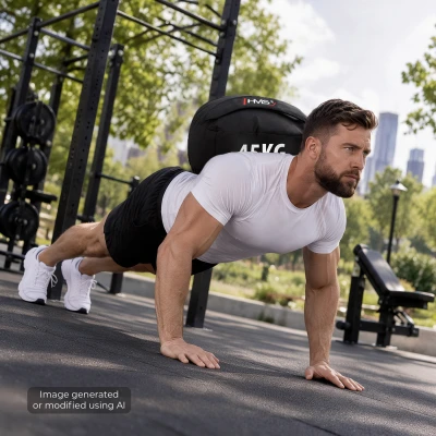 HMS WSN45 černý 1-45 kg prázdný Strongman posilovací vak