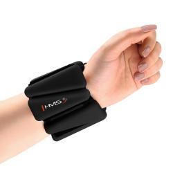 HMS Silikonové zátěže SNK01 na zápěstí a kotník černé 2 x 0,5 kg