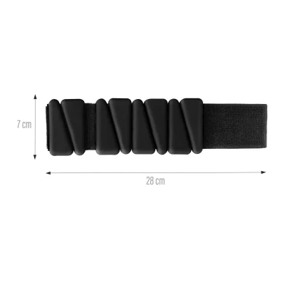 HMS Silikonové zátěže SNK01 na zápěstí a kotník černé 2 x 0,5 kg
