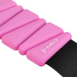 HMS Silikónové závažia SNK01 na zápästie a členok ružové 2 x 0,5 kg