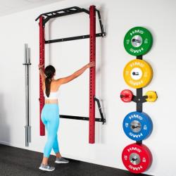 HMS Skládací posilovací klec - Power Rack KLT23 červená