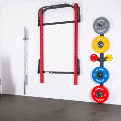 HMS Skladací posilňovací klietka - Power Rack KLT23 červená