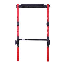 HMS Skladací posilňovací klietka - Power Rack KLT23 červená