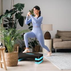 HMS Step na aerobic AS002 černo-modrý