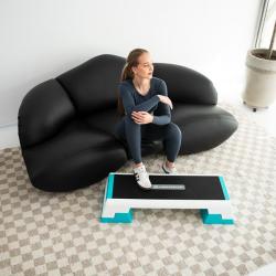 HMS Step na aerobic AS007 bílý/mentolový