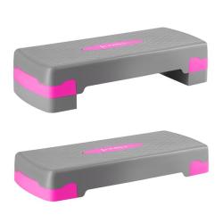 HMS Step na aerobik AS003 šedý/růžový