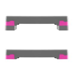 HMS Step na aerobik AS003 šedý/růžový