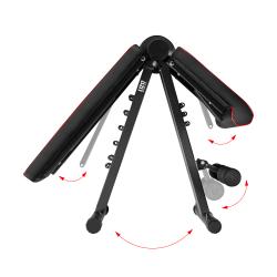 HMS Variabilná posilňovacia lavička s expandérmi L1217