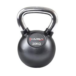 HMS Vinylový kettlebell s chrómovaným úchopom KGC 20 kg HMS Vinylový kettlebell s chrómovaným úchopom KGC 20 kg