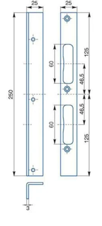 Hobes Protiplech K195 Zn univer. úhlový