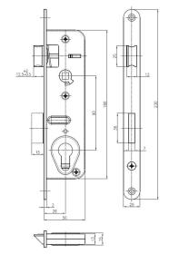 Hobes Zámek zadl. G223 - 90/48-50 P